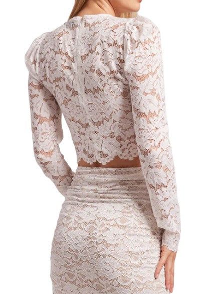 Safia Lace Top - White on Sale