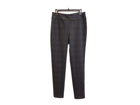 67924 Black Navy Checker Full Length Pant For Discount