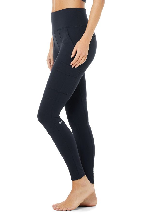 High-Waist Cargo Legging - Navy Supply