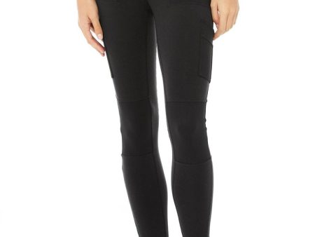 High-Waist Cargo Legging - Black For Cheap